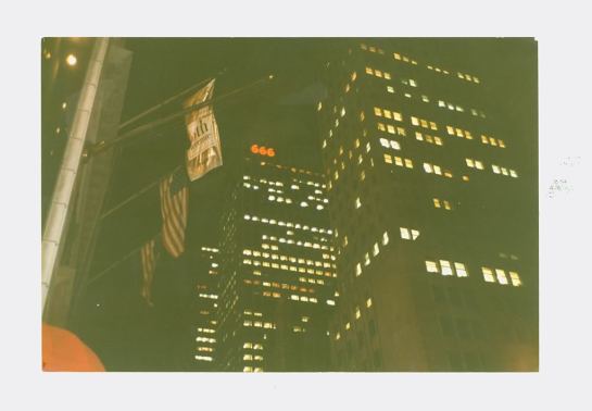 666 displayed from building in New York City in red implementing  to the rise of Esau (Red Heifer) the red hairy one known as the counterfeit Israel (Malachi 1:1-3) 