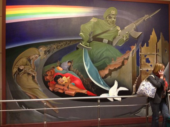 Notice the 1993 Yod Shadow Government mural at Denver Colorado International Airport, displays from 1993, the risen beast, bear in mind from the start of 1993, the Year of the Yod was introduced from the Jewish converted nation of South Africa - once again relating to the rise of the beast godhead of Annuit Coeptis, via the NASA Masonic NWO conspiracy to raise the Beast or Yod godhead from the bottomless pit, which firstly took its course of action, on and from the 18(6+6+6)th of September (Jewish New Year) 1793, obviously the beast risen, from the bottomless pit (Revelation 17:8), allowed himself via the peoples demand as the beast godhead known as Annuit Coeptis (He that is God by the undertaking of the people), to go into world perdition, which would allow him to ready the world peoples via his New World Order conspiracy plan, to make war, with the Lamb of Abba Father God Almighty - Son of true Light Lord JESUS lmown as the Hebrew/Christian Israel Alpha and Omega (Revelation 17:8-14)