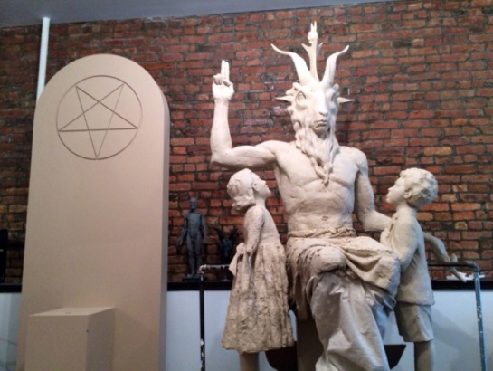 Graven Image of Antichrist  Baphomet erected in Oklahoma USA March (Adar) 27, 2015 
